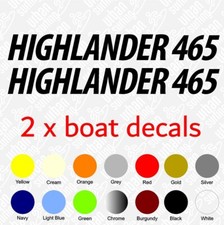 Highlander 465 Boat Stickers