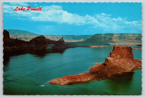 Aerial lake powell cabin - lake,
