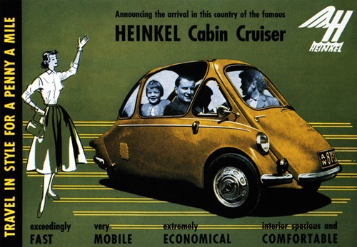 1956 heinkel cabin cruiser - cruiser,